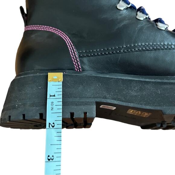 Larroude Jordan Low Leather Combat Boots Size 10 - Picture 11 of 14